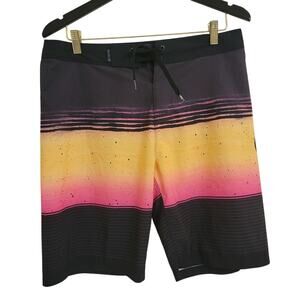Hurley Phantom Overspray Men's Board Shorts Sunset Sz 30
